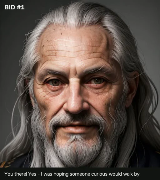 The photoreal frontal portrait under animation
