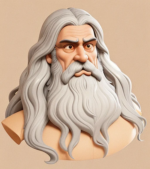 The chosen cartoon rendition of da Vinci